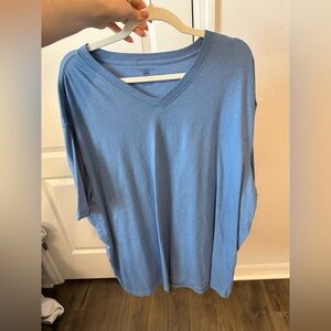 Blue V-Neck Men’s Top
